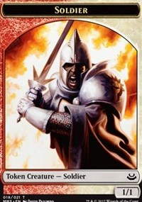 (image for) Soldier Token (Red/White)